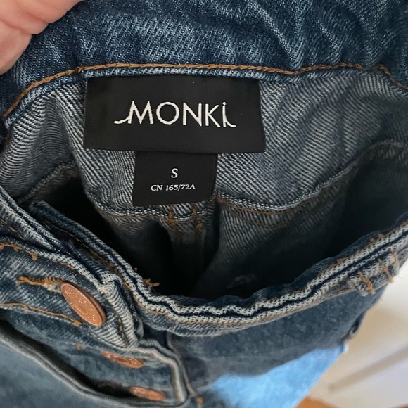 Monki Denim Dungarees S - Picture 3 of 4